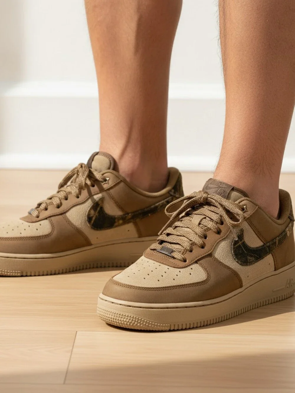 Nike Brown Air Force 1 ‘07 Realtree Sneakers | Men’s 8